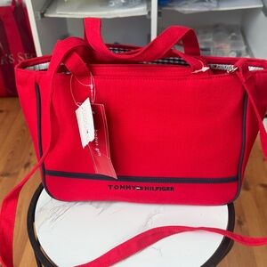 Tommy Hilfiger Bold Red Tote Bag